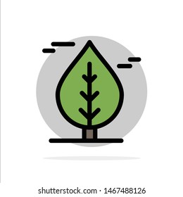 Leaf, Canada, Plant Abstract Circle Background Flat color Icon. Vector Icon Template background