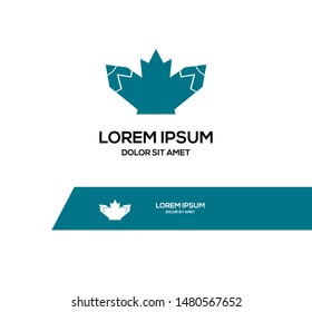 Leaf canada writer logo eps 10