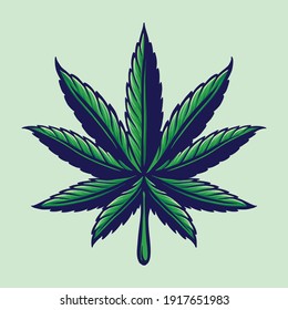 Leaf Cannabis Colorfull Logo illustrations for your work Logo, mascot merchandise t-shirt, stickers and Label designs, poster, greeting cards advertising business company or brands.

