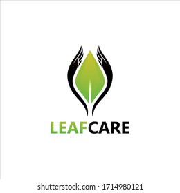 Leaf Care Logo Template Design
