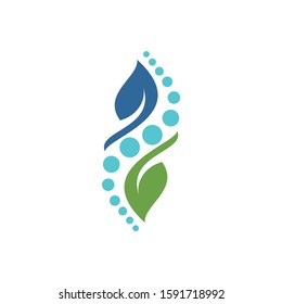 leaf chiropractic care logo design