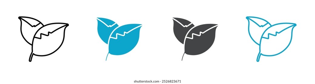 leaf cion isolated vector illustration