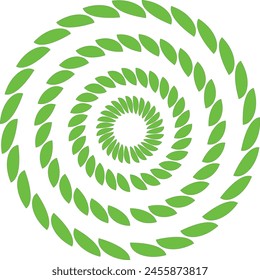 diseño de círculo de hojas eps 10