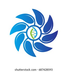 leaf circle logo