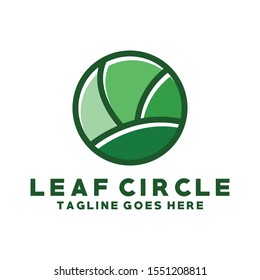 Leaf Circle Logo Design Inspiration For Business And Company