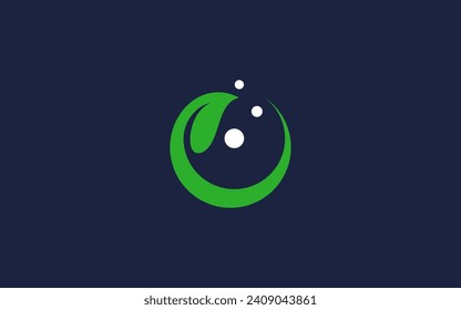leaf circle logo icon design vector design template inspiration
