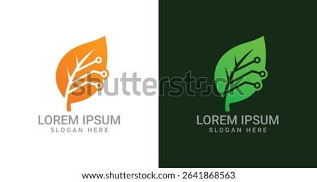 Leaf Circuit Technology Logo Concept