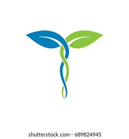 leaf clinic vector logo