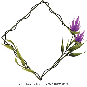 leaf, clip art, watercolor, illustration, greenery, invitation, wedding, botanical, frame, art