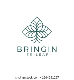 LEAF-LOVE NATURLUXURY-LOGO MIT EINFACHEM UND MINIMALISTISCHEM STIL FÜR GARTEN UND HOTELLOGO