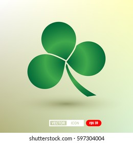 Leaf clover . Ecology concept