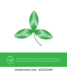 Leaf clover. Ecology concept