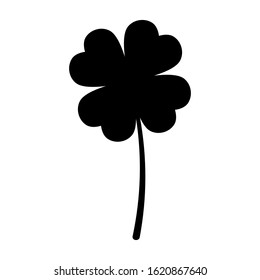 Leaf clover. Four leaf clover.  Vector design abstract illustration