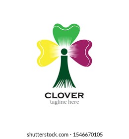 leaf clover icon design vector
