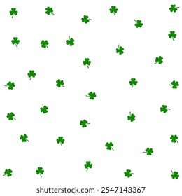 Leaf clover icon. Green clover icon on white background. Vector icon.	
