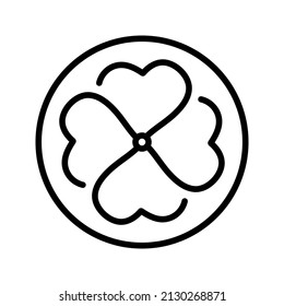 leaf clover icon. nature sign. vector illustration