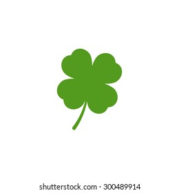 Leaf clover icon. Saint patrick symbol. Ecology concept.