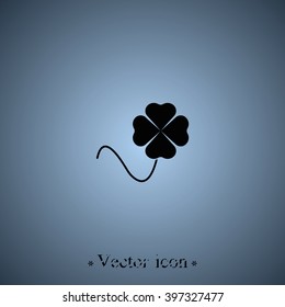 Leaf clover icon. Saint patrick symbol.