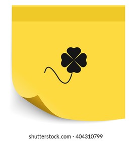 Leaf clover icon. Saint patrick symbol.