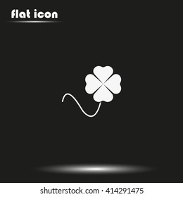 Leaf clover icon. Saint patrick symbol. 