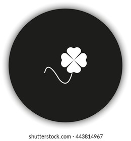 Leaf clover icon. Saint patrick symbol.