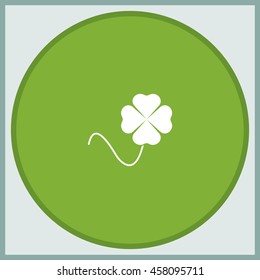 Leaf clover icon. Saint patrick symbol.