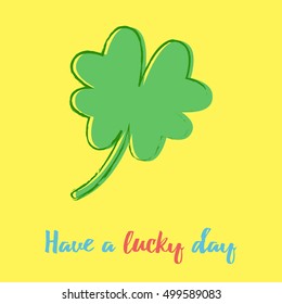 Leaf clover icon. Saint patrick symbol. Ecology concept.