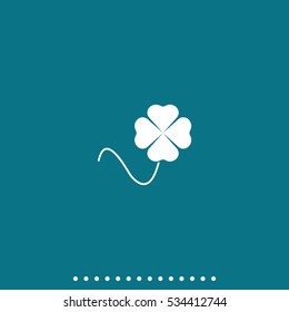 Leaf clover icon. Saint patrick symbol.