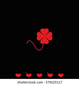 Leaf clover icon. Saint patrick symbol.
