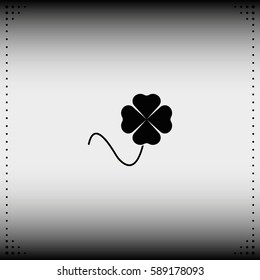 Leaf clover icon. Saint patrick symbol.