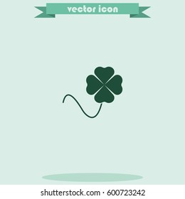 Leaf clover icon. Saint patrick symbol.