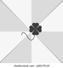 Leaf clover icon. Saint patrick symbol.