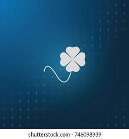 Leaf clover icon. Saint patrick symbol.