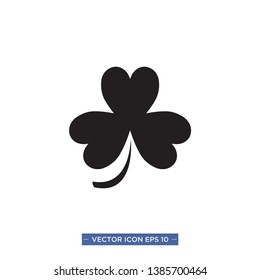 for leaf clover icon vector Illustration