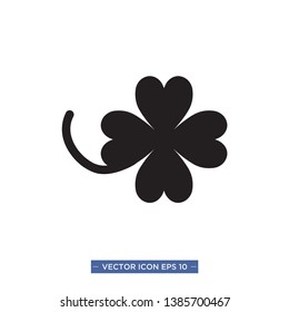 for leaf clover icon vector Illustration