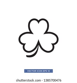 for leaf clover icon vector Illustration