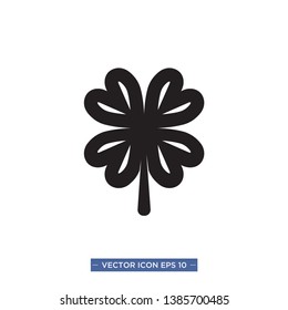 for leaf clover icon vector Illustration