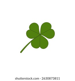 Leaf clover icon vector illustration. Shamrock isolated on white background
