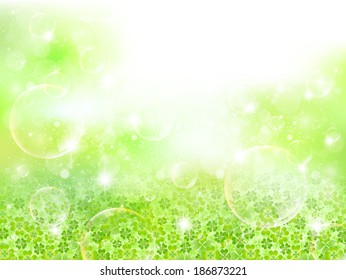 Leaf clover landscape