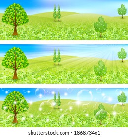 Leaf clover landscape