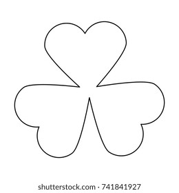 leaf clover plant icon