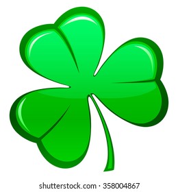 Leaf clover Shamrock. isolated on white background