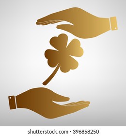 Leaf clover sign