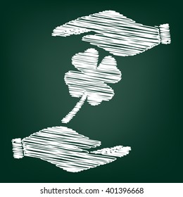 Leaf clover sign