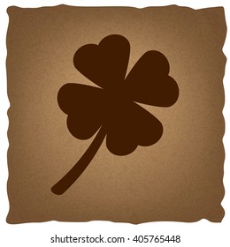 Leaf clover sign