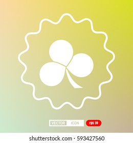 Leaf clover sign. Ecology concept, icon, vector
