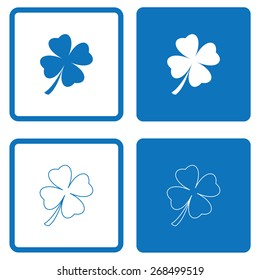 Leaf clover sign icon