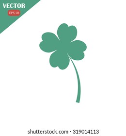 leaf clover sign icon