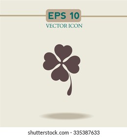 Leaf clover sign icon