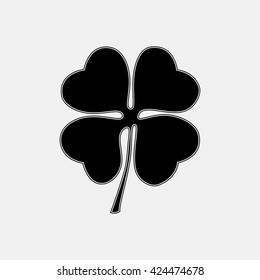 Leaf clover sign icon.
